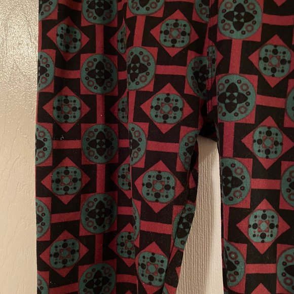 EUC LuLaRoe Geometric Leggings OS - Picture 3 of 4
